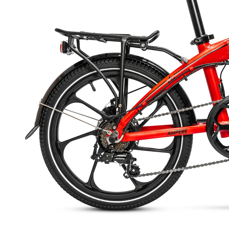 Ampere Mode Folding Electric Bike Red -8